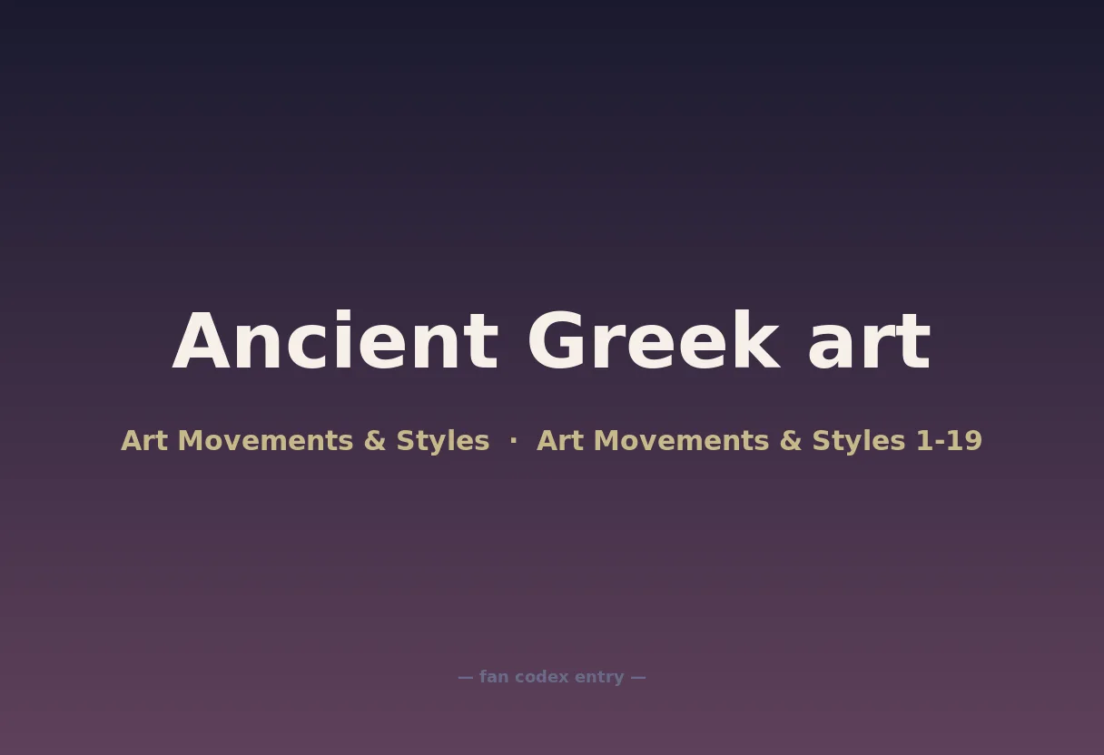 Ancient Greek art