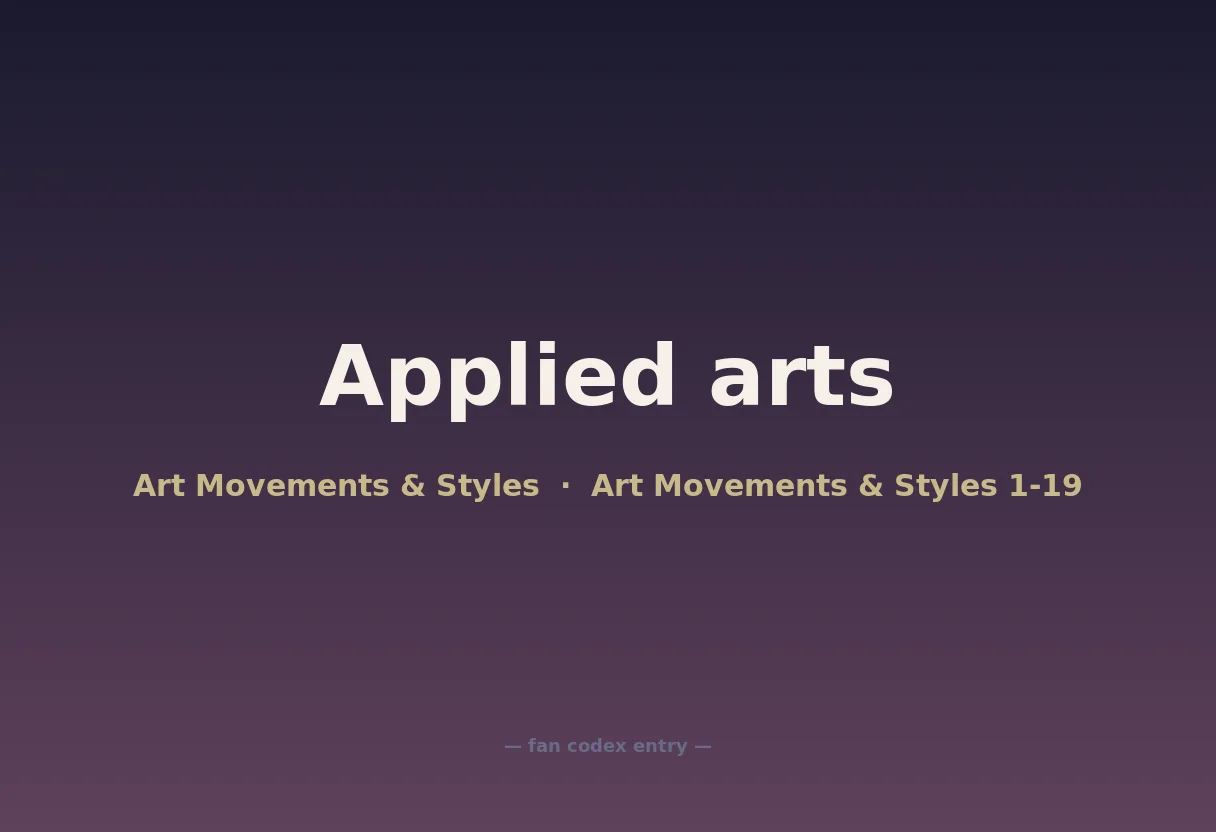 Applied arts