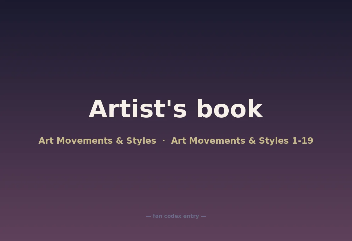 Artist's book