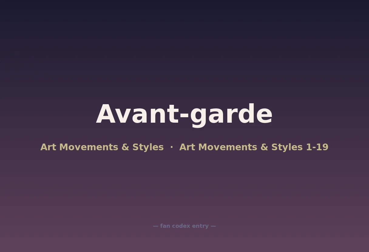 Avant-garde